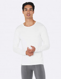 Boody - Långärmad T-shirt  i Bambu Herr Vit