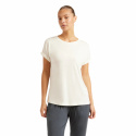 Boody - Rundhalsad Loose Fit T-shirt i Bambu Dam Off-White