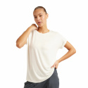 Boody - Rundhalsad Loose Fit T-shirt i Bambu Dam Off-White