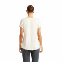 Boody - Rundhalsad Loose Fit T-shirt i Bambu Dam Off-White