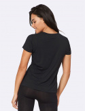 Boody - Rundhalsad T-shirt i Bambu Dam, Svart
