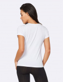 Boody - Rundhalsad T-shirt i Bambu Dam, Vit