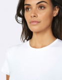 Boody - Rundhalsad T-shirt i Bambu Dam, Vit