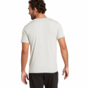 Boody - V-ringad T-shirt i Bambu Herr Ljust Gråmelerad