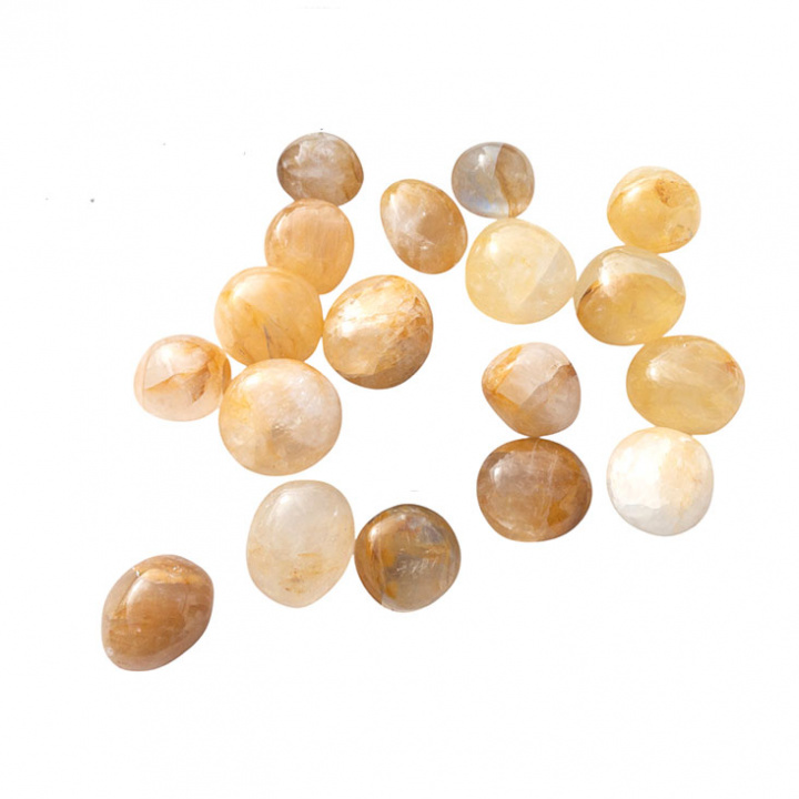 Andekvarts - Golden Healer, cuddle stone i gruppen Fritid / Spirituellt / Wellness / Kristaller hos Rekoshoppen.se (599877)