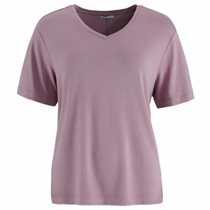 Wiges - V-ringad Topp i bambu/bomull, Mauve