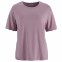 Wiges - Rundhalsad Topp i bambu/bomull, Mauve