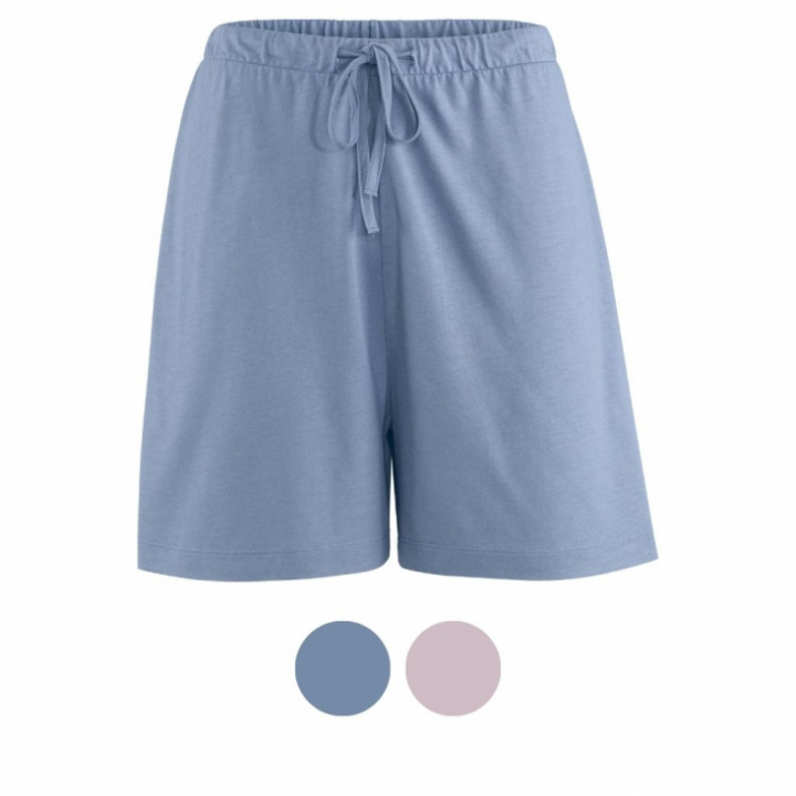 Pyjamasshorts med knytning i midjan i enfärgad design