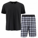 Wiges - Pyjamas i bambu/bomull Shorts Herr, Svart