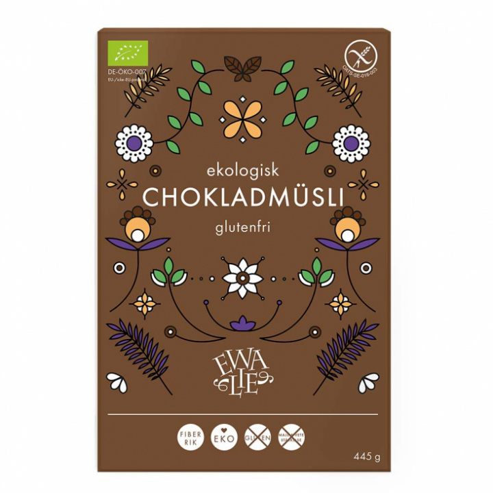 Ewalie - Ekologisk Glutenfri Müsli, Choklad