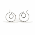 MNOP Jewelry - Örhängen Ear Jacket Cirkel i Återvunnet Silver