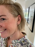 MNOP Jewelry - Örhängen Ear Jacket Cirkel i Återvunnet Silver