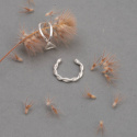 MNOP Jewelry - Örhänge Ear Cuff  Tvinnad i Återvunnet Silver