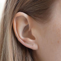 MNOP Jewelry - Örhängen Ear Climber Kort i Återvunnet Silver