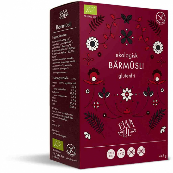 Ewalie - Ekologisk Glutenfri Müsli, Bär