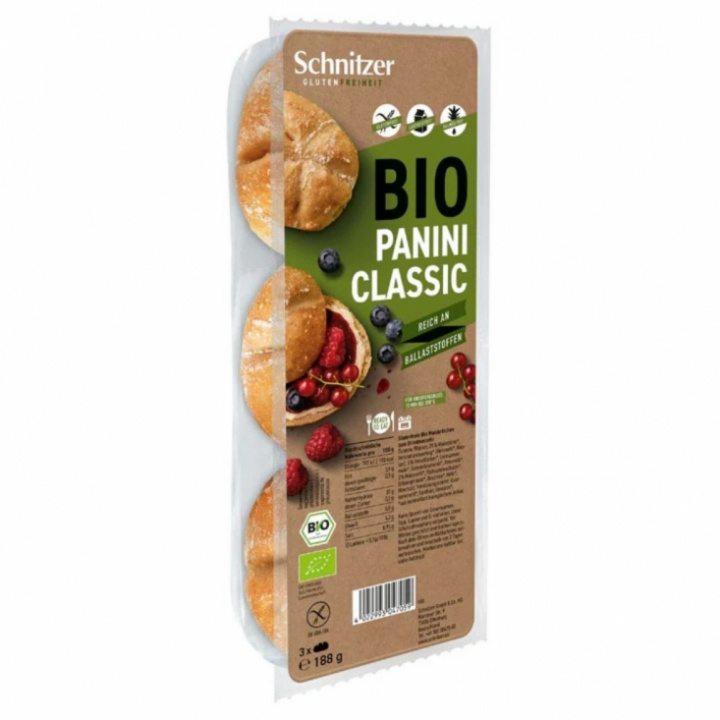 Glutenfri ekologisk panini i portionsstorlek