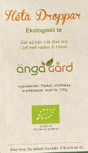 Änga Gård - Ekologiskt Svart Te i Lösvikt, Heta Droppar