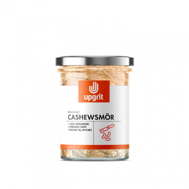 Upgrit - Cashewsmör Eko & Vegan, 300 gr