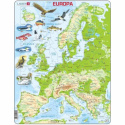 Larsen - Rampussel Karta Europa Topografi, 70 bitar