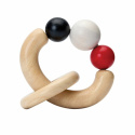 PlanToys - Skallra Pärlor i Trä, Beads Rattle, Hög kontrast