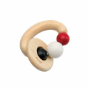 PlanToys - Skallra Pärlor i Trä, Beads Rattle, Hög kontrast