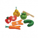PlanToys - Knasiga Frukter och Grönsaker i Trä