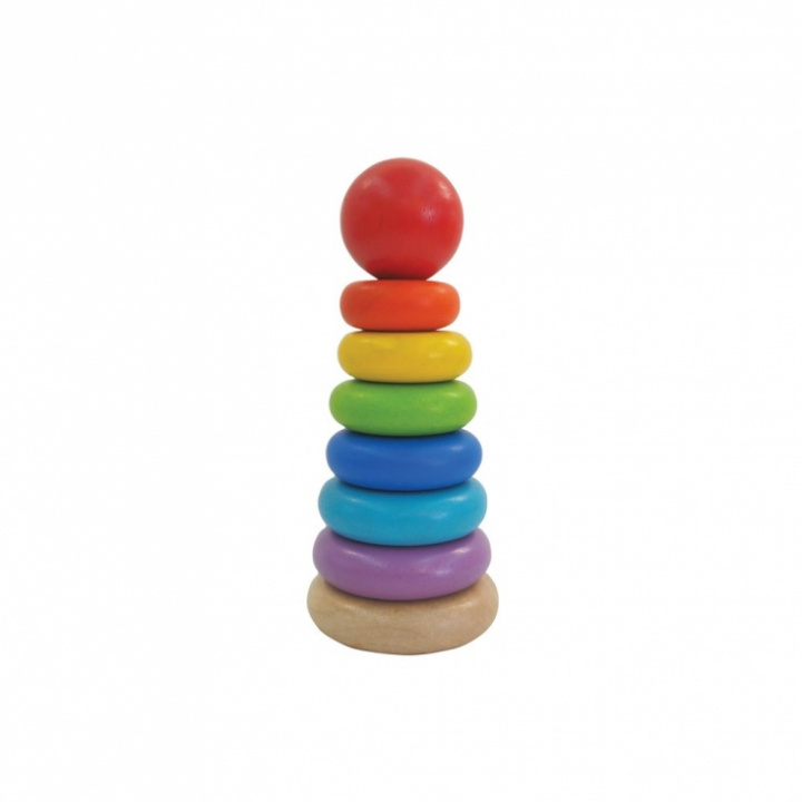 PlanToys - Stapeltorn Stacking Ring med Boll i Toppen i gruppen Barn / Leksaker / Trä hos Rekoshoppen.se (715124)
