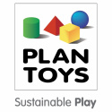 PlanToys - Träpärlor i burk