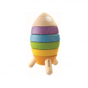 PlanToys - Stapelleksak Stacking Rocket med Astronaut