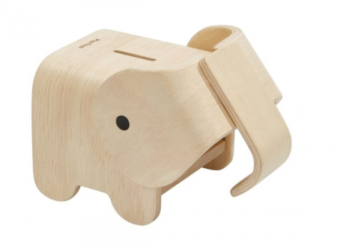 PlanToys - Spargris Elephant Bank i gruppen Barn / Leksaker / Trä hos Rekoshoppen.se (717072)