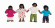 PlanToys - Dockor till Dockskp Doll Family Variant 2