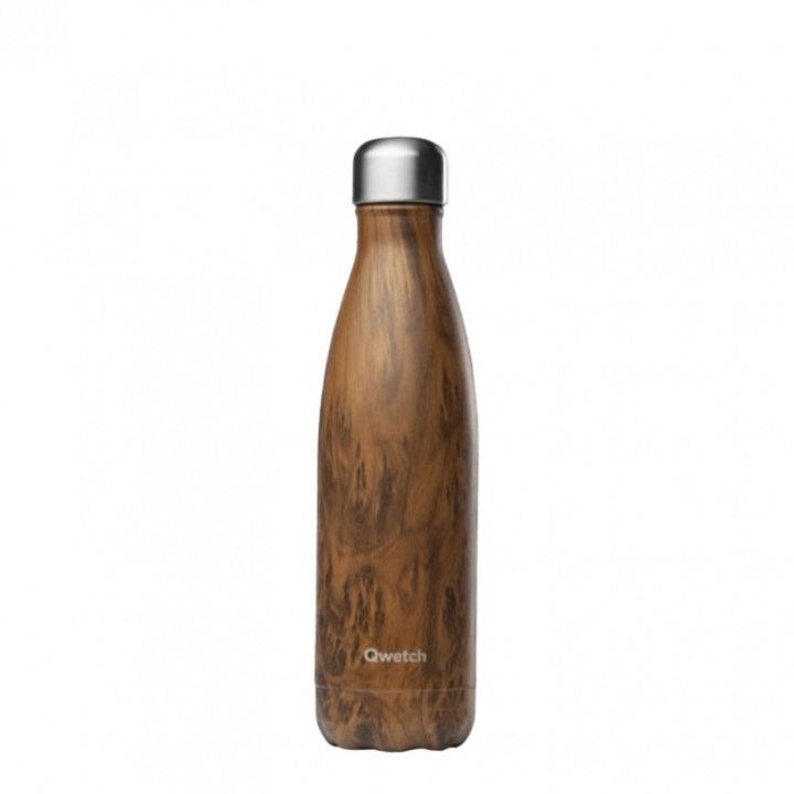 Qwetch - Isolerad Flaska i Rostfritt Stål Wood 500 ml