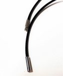Andekvarts - Halsband Svart Snöre 40.5 cm