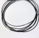 Andekvarts - Halsband Svart Snöre 40.5 cm