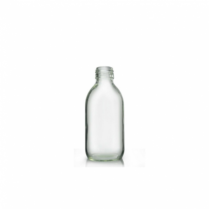 Glasflaska Klar 200 ml Hals 28 mm i gruppen Hygien / Råvaror / Gör-Det-Själv / Förpackningar hos Rekoshoppen.se (825074)