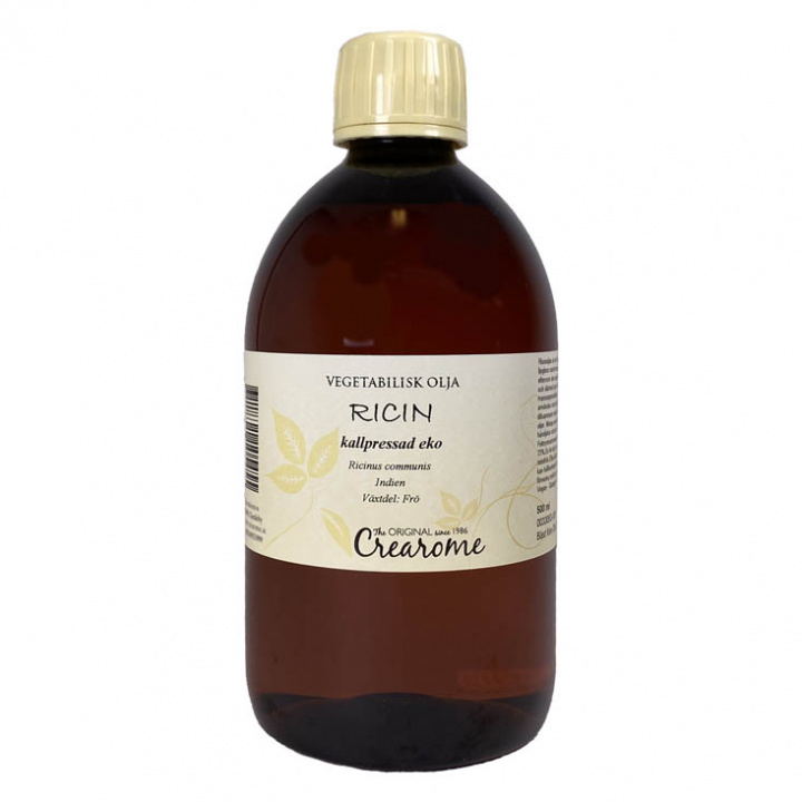 Crearome - Ricinolja Kallpressad EKO, 500 ml i gruppen Hygien / Råvaror / Gör-Det-Själv / Vegetabiliska Oljor hos Rekoshoppen.se (825455)