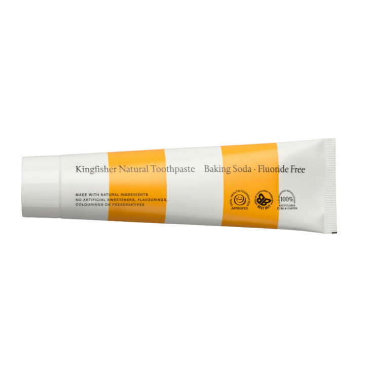 Kingfisher - Naturlig Tandkräm Baking Soda, utan Fluor