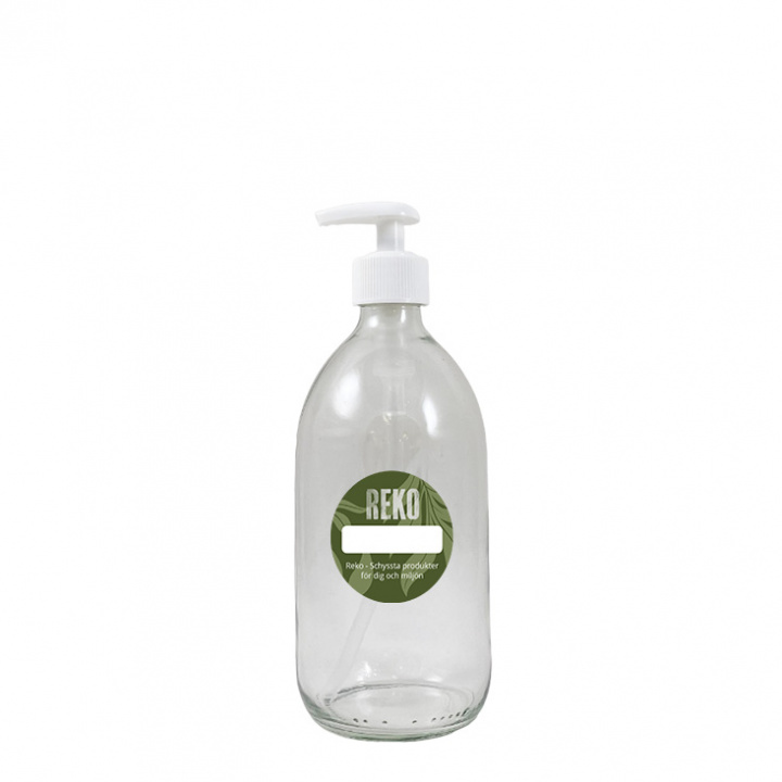 Reko - Pumpflaska i Klart Glas 500 ml, Vi Pump